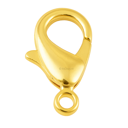 Brass karabijn sluitingen 5x10mm (30 stuks)