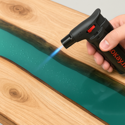 Epoxy brander of heattool gebruiken