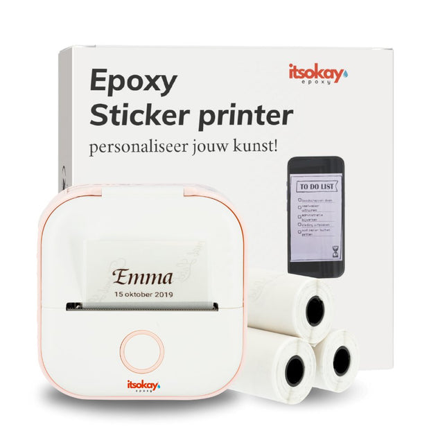 Epoxy sticker Printer 2024 (namen, teksten) - #itsokay#