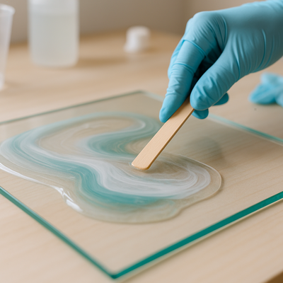 Kun je epoxy over glas gieten?