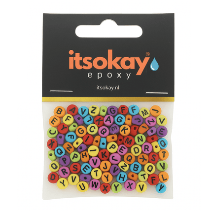 Gekleurde Letter Kralen Alfabet (100 stuks) - #itsokay#