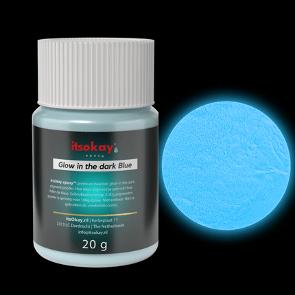 Glow in the dark poeder (5 kleuren) - itsokay