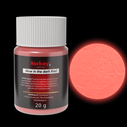 Glow in the dark poeder (5 kleuren) - itsokay