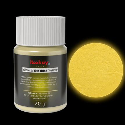 Glow in the dark poeder (5 kleuren) - itsokay