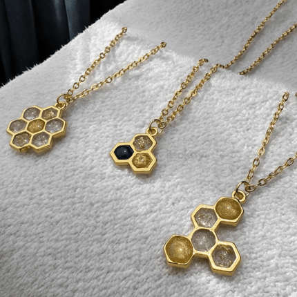 Hanger Honinggraat Goud 9 st. (Open bedel) - itsokay