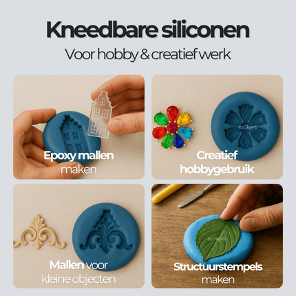 Kneedbare Siliconen - Maak je eigen mal! - #itsokay#
