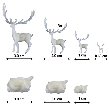 Miniaturen/figuren Hertjes (9st. ) - #itsokay#