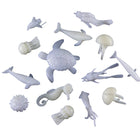 Miniatuur decoratie zeedieren (dolfijn, kwal, duiker, vis, octopus 14 st.) - #itsokay#