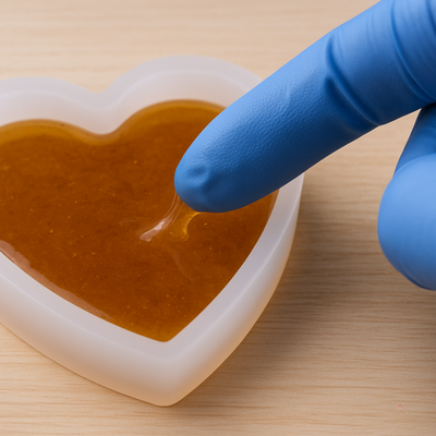 Epoxy uit siliconen mal verwijderen