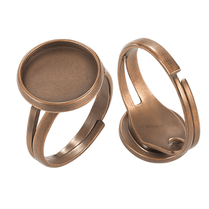 Ringen voor cabochons of epoxy (10 st.) - #itsokay#