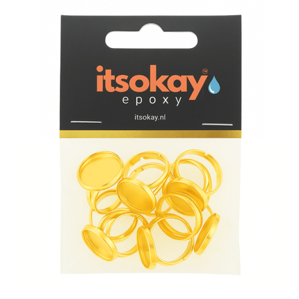Ringen voor cabochons of epoxy (10 st.) - #itsokay#