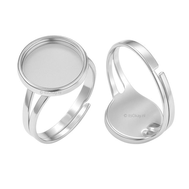 Ringen voor cabochons of epoxy (10 st.) - #itsokay#