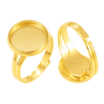 Ringen voor cabochons of epoxy (10 st.) - #itsokay#