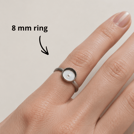 Ringen voor cabochons of epoxy - 8/12 mm (10st.) - itsokay