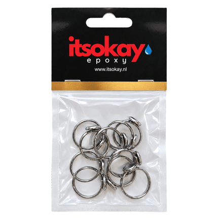 Ringen voor cabochons of epoxy - 8/12 mm (10st.) - itsokay
