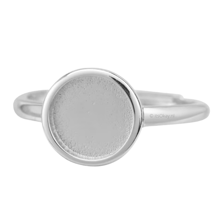 Ringen voor cabochons of epoxy - 8/12 mm (10st.) - itsokay