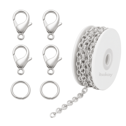 Sieraden maken set (Ketting, Karabijnsluitingen & Ringetjes) 45 - delig - #itsokay#