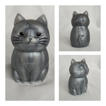 Siliconen Mal Groot Beeldje Kat - itsokay