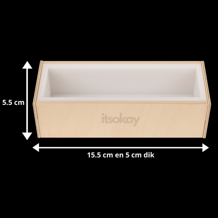 Siliconen Mal Rechthoek (15 of 18 cm) - itsokay