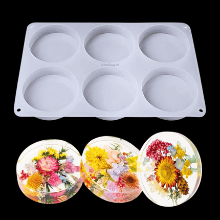 Siliconen Mal Ronde Onderzetters (6 stuks) - itsokay