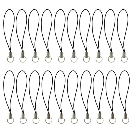 Sleutelhanger Koord 20 stuks - Zilveren Sluiting (6 cm) - #itsokay#