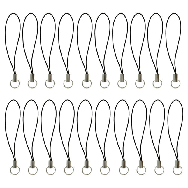 Sleutelhanger Koord 20 stuks - Zilveren Sluiting (6 cm) - #itsokay#