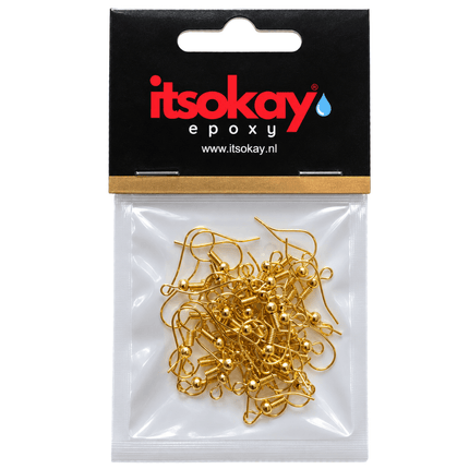 Stainless steel Franse oorhaken 20x18mm (20 paar) - itsokay