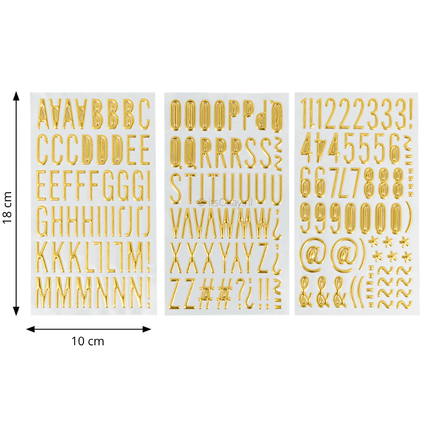 Stickerset Letters & Cijfers (3 st.) - itsokay