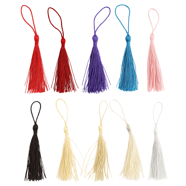 Stoffen Kwastje - Voor bijv. boekenleggers (30 st.) - #itsokay#