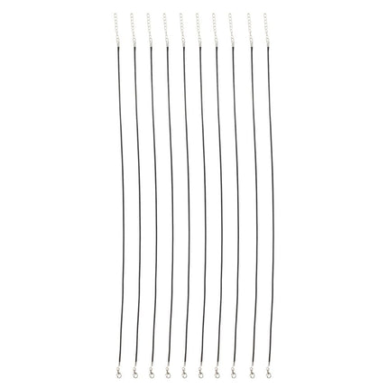 10 stuks kant en klare halsketting wax koord (46cm) - #itsokay#