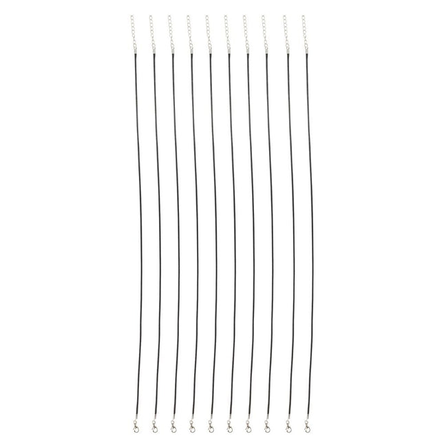 10 stuks kant en klare halsketting wax koord (46cm) - #itsokay#