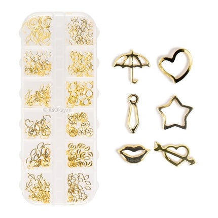 Doosje met 12 Soorten Versiersels Voor Sieraden - #itsokay#