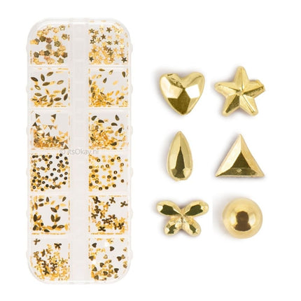 Doosje met 12 Soorten Versiersels Voor Sieraden - #itsokay#