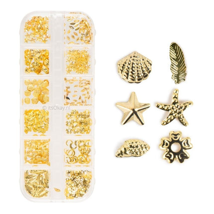 Doosje met 12 Soorten Versiersels Voor Sieraden - #itsokay#