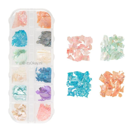 Doosje Met Echte Parelmoer Oester Vlokken - #itsokay#