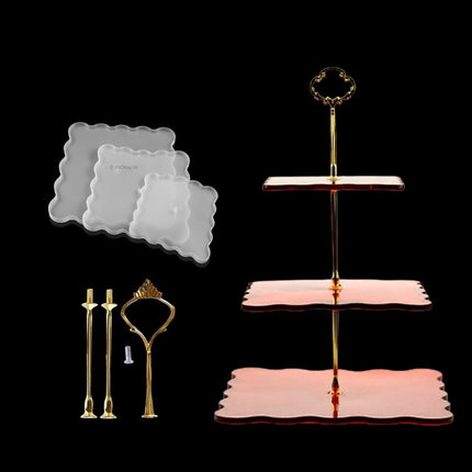 Etagère Maken Pakket - Siliconen Mallen + Etagèrestangen - #itsokay#