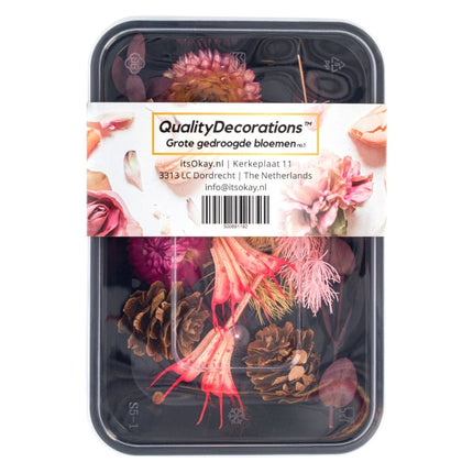 Gedroogde grote bloemen en bladeren - #itsokay#