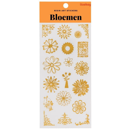 Goud Glanzende Stickers Fullcolor (per vel) - #itsokay#