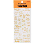 Goud Glanzende Stickers Fullcolor (per vel) - #itsokay#