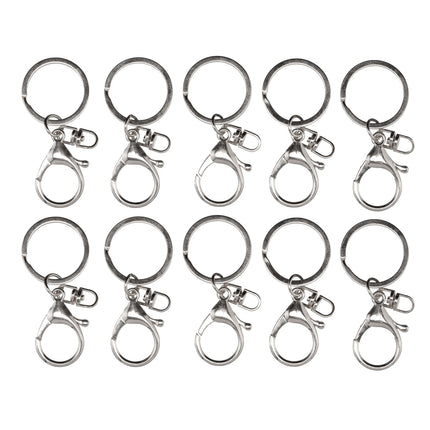 Metalen sleutelhangers + sluitingen (10 st. )