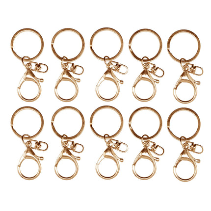 Metalen sleutelhangers + sluitingen (10 st. )