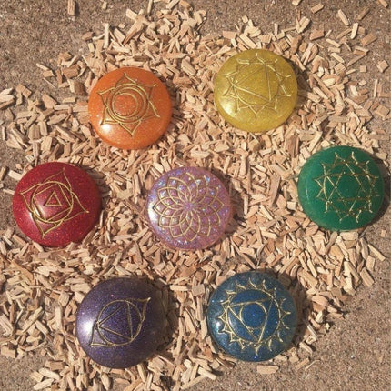 Siliconen Chakra Mal met 14 symbolen 39mm (2 mallen) - #itsokay#