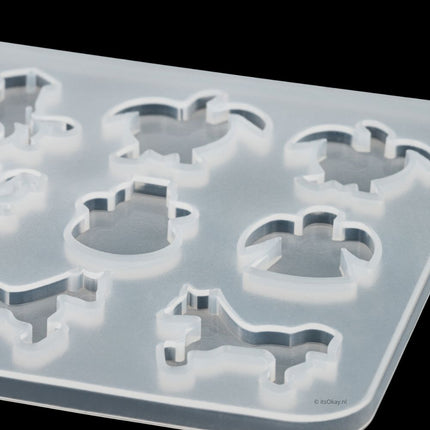 Siliconen Mal 9 Dieren - Paard, Dolfijn, Schildpad - #itsokay#