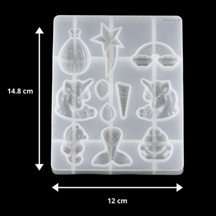 Siliconen Mal 9 Vormen - Paard - Ster - Zeedieren - #itsokay#