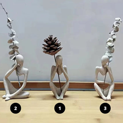 Siliconen Mal Beeldje Zittend Denker - #itsokay#