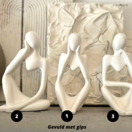 Siliconen Mal Beeldje Zittend Denker - #itsokay#