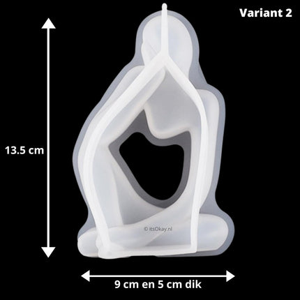 Siliconen Mal Beeldje Zittend Denker - #itsokay#