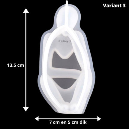 Siliconen Mal Beeldje Zittend Denker - #itsokay#