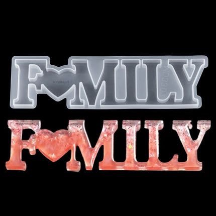 Siliconen Mal Decoratie Tekst Love, Home of Family - #itsokay#
