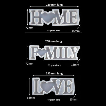 Siliconen Mal Love, Home of Family - #itsokay#